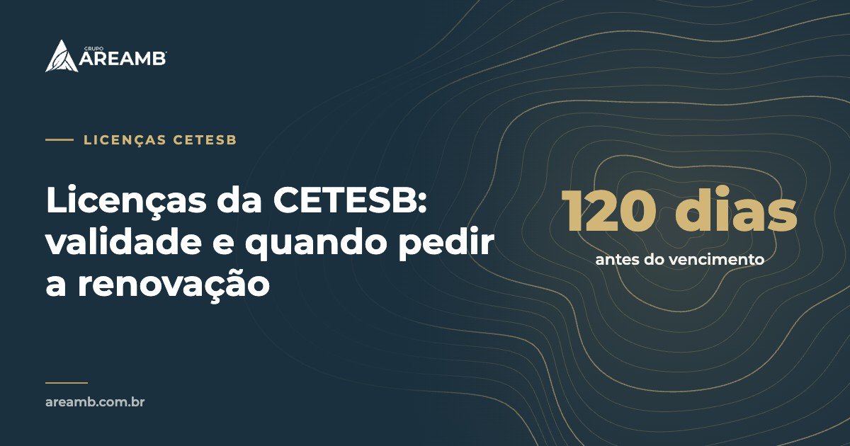 Capa do artigo sobre validade e renovação das licenças da CETESB